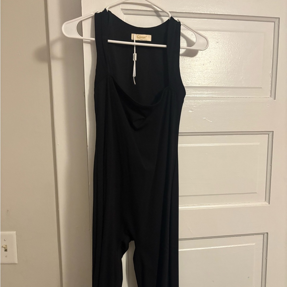 Ginger G Black Sleeveless Jumpsuit